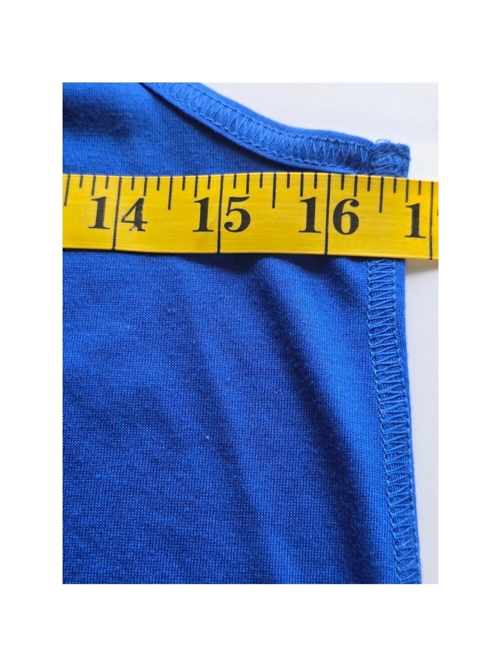 Bella+Canvas Flowy Collection Blue Racerback Tank Top Large - Picture 5 of 8